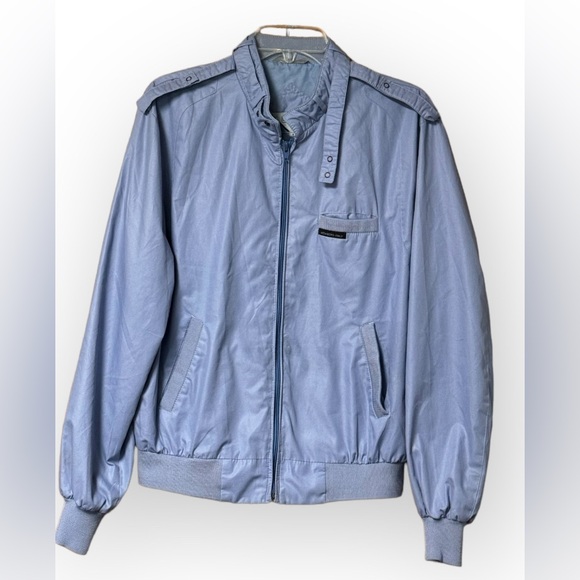 Vintage 80s 90s Members Only Racer Cafe Blue Biker Jacket - Picture 1 of 8